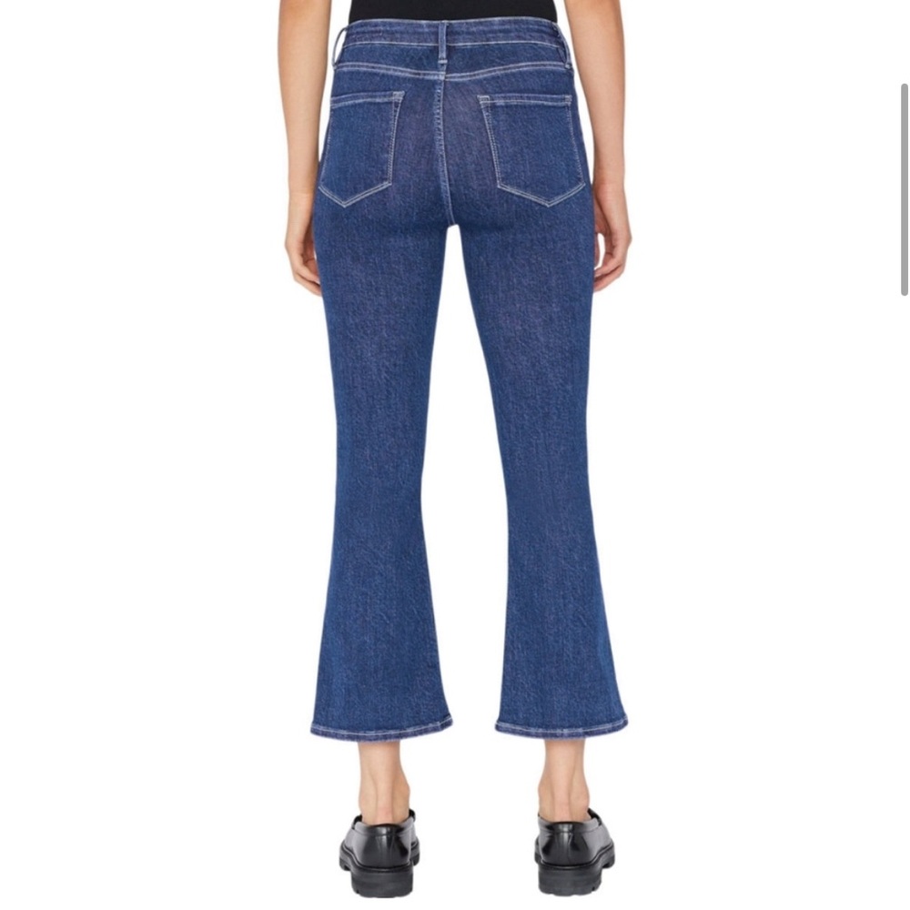Frame Le One Crop Mini Boot Cut Jeans in Ackerman. - Picture 3 of 12